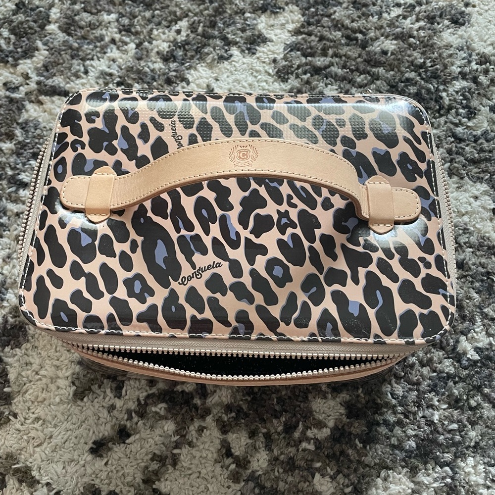 Consuela Blue Jag Train Case